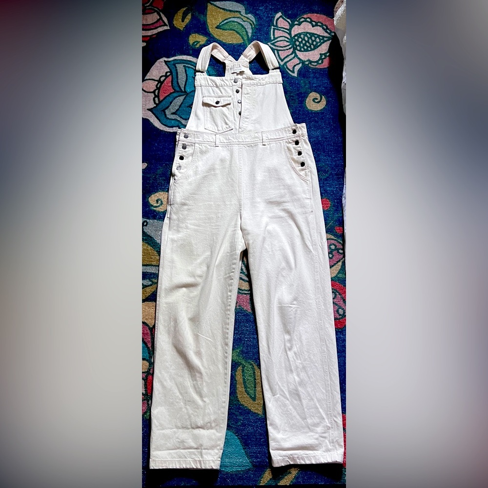 Decade Studio off-white denim overalls